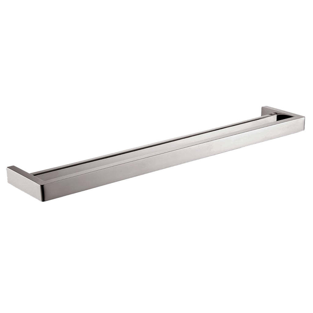 IVANO Series Square Brushed Nickel Double Towel Rail 800mm-YT Bathroom