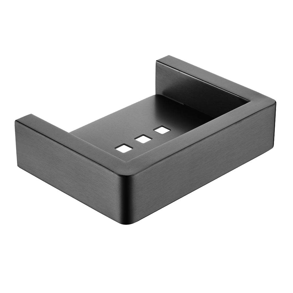 IVANO Series Square Gun Metal Grey Soap Dish Holder-YT Bathroom