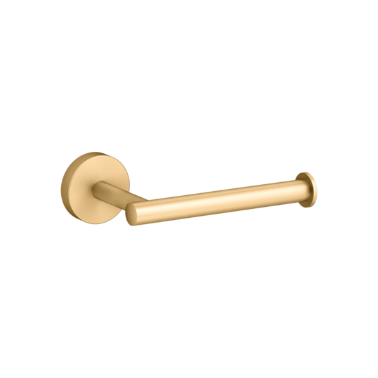 Elate Toilet Roll Holder Modern Brushed Brass