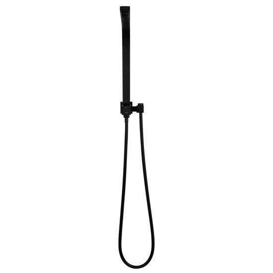 Square Black Shower Station without Shower Head and Handheld Shower