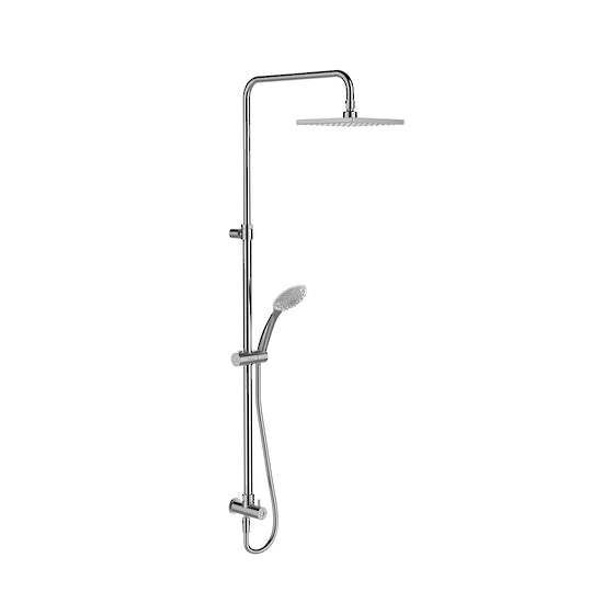 Rain Duet Renew Column - Square Shower Head Polished Chrome