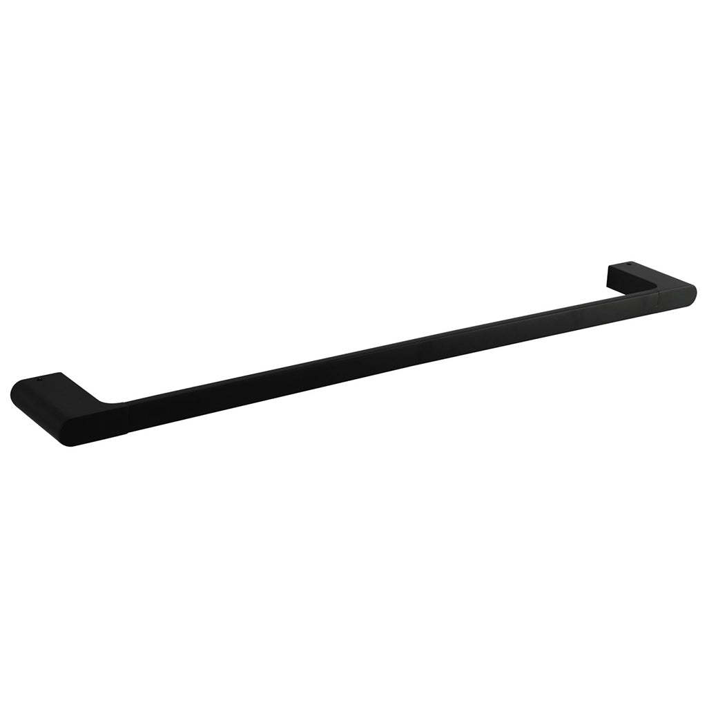 AU Black Single Towel Rail 600mm-YT Bathroom
