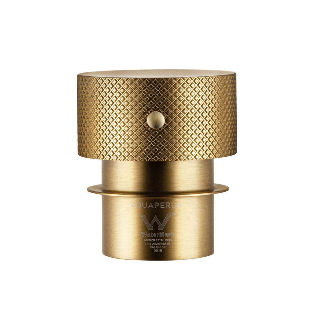 Round Brushed Yellow Gold Progressive Wall Mixer Handle-YT Bathroom