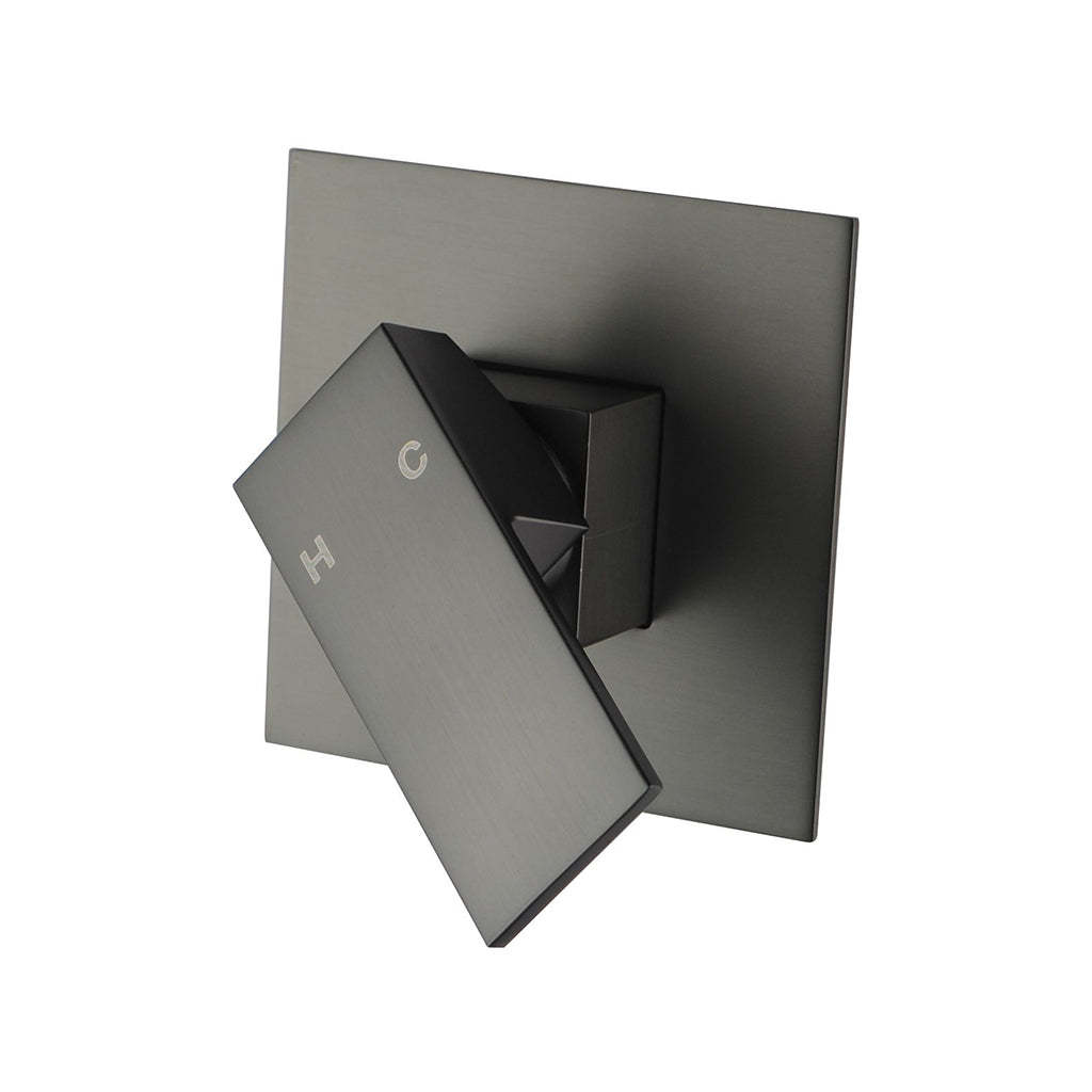 Gun Metal Grey Shower Wall Mixer-YT Bathroom