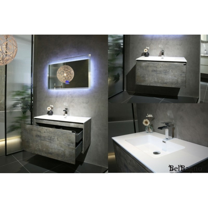 BelBagno Prado 750mm Wall Hung Vanity Maple Oak One Drawers One Tap Hole