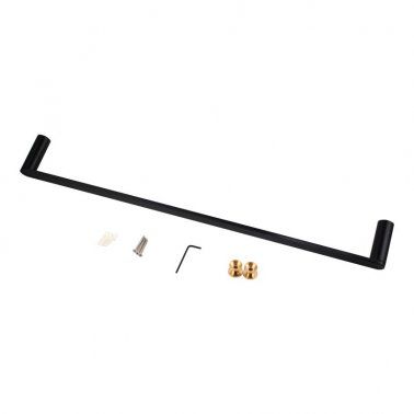 RUSHY Black Single Towel Rail 800mm
