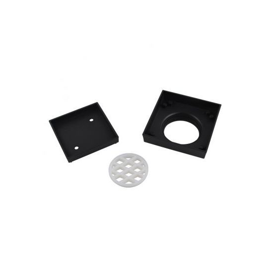 115x115mm Black Tile Insert Drain