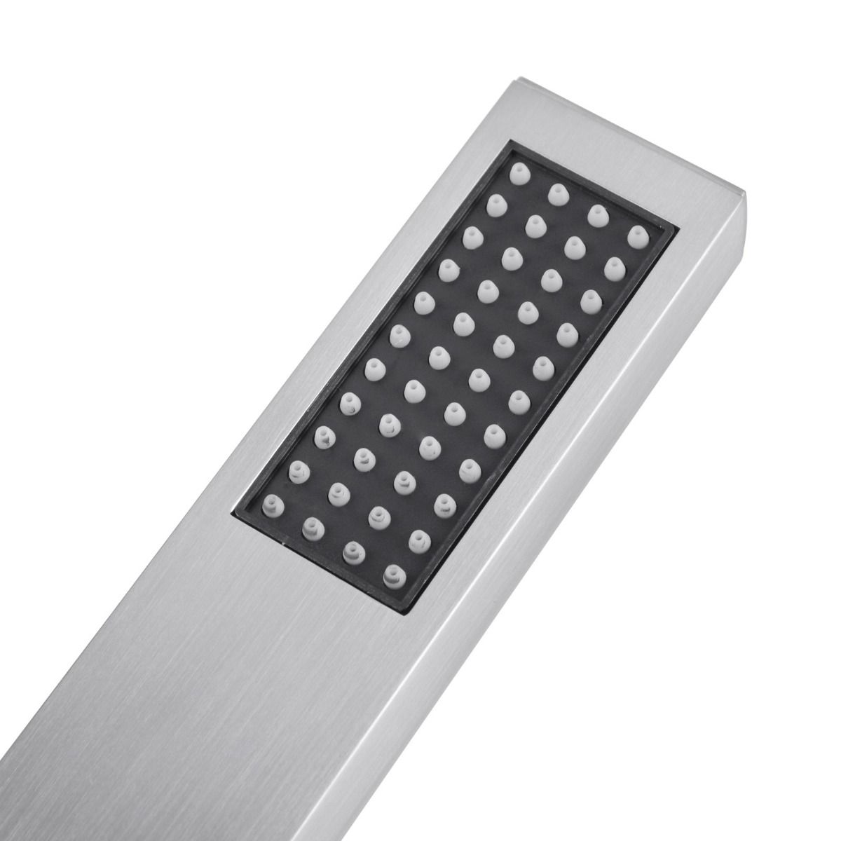 Brushed Nickel Brass Square Handheld Shower Spray Head