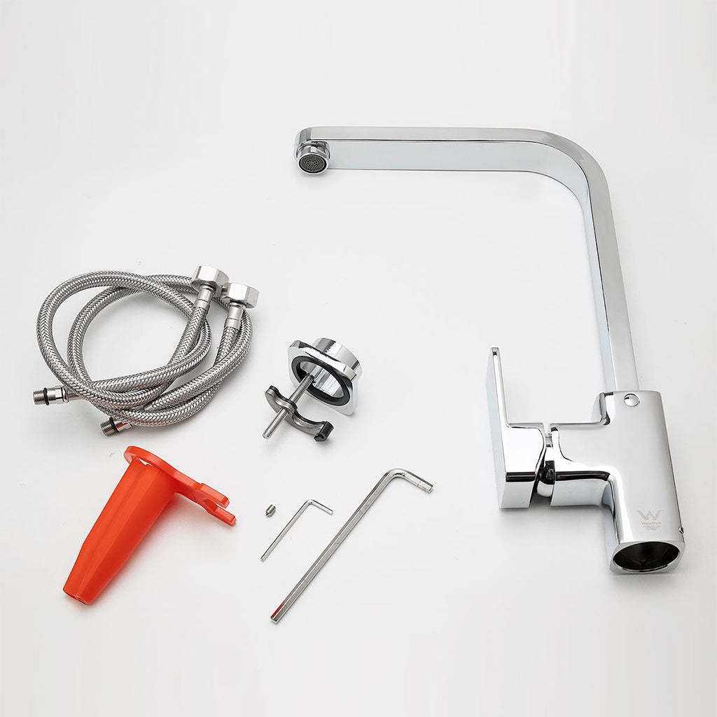 Easy-fix Chrome Kitchen Mixer-YT Bathroom