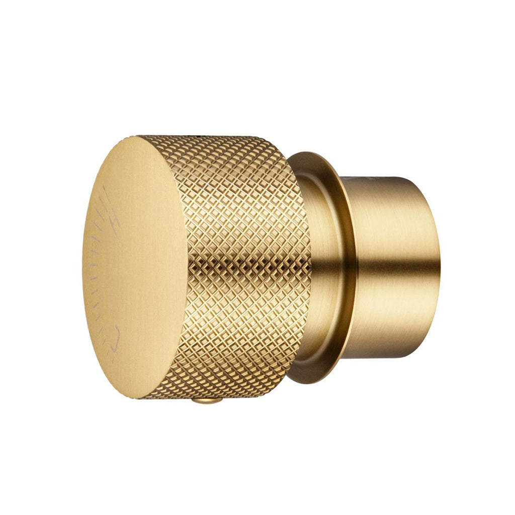 Round Brushed Yellow Gold Progressive Wall Mixer Handle-YT Bathroom