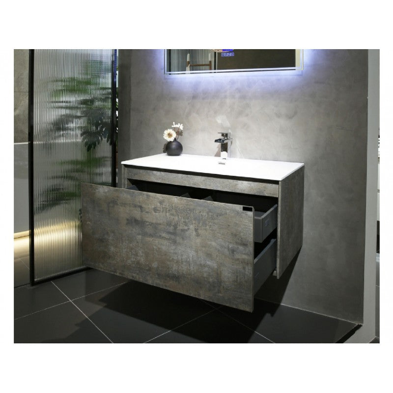 BelBagno Prado 750mm Wall Hung Vanity Maple Oak One Drawers One Tap Hole