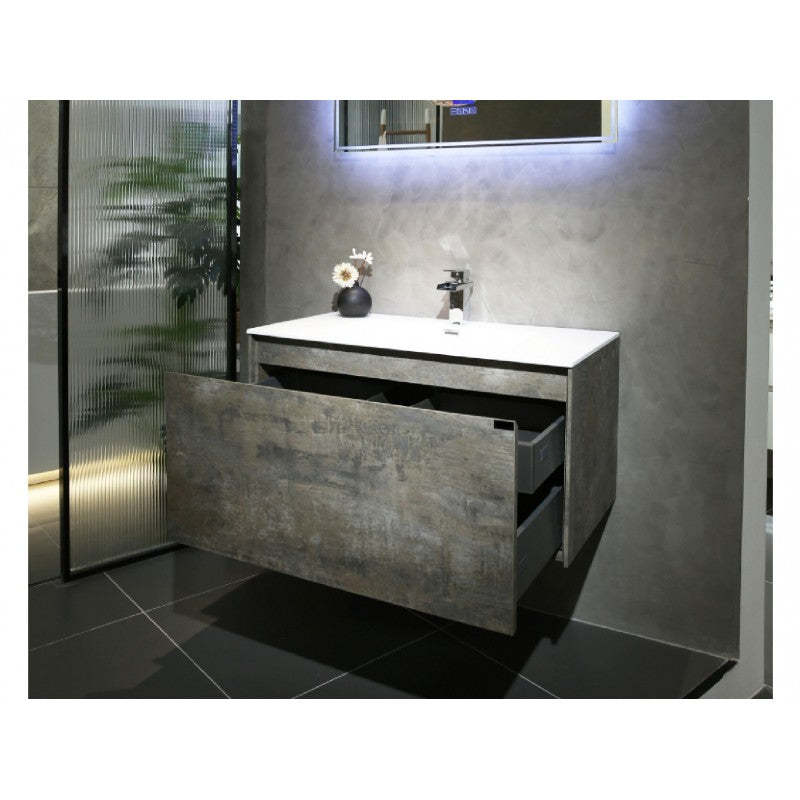 BelBagno Prado 750mm Wall Hung Vanity Maple Oak One Drawers One Tap Hole