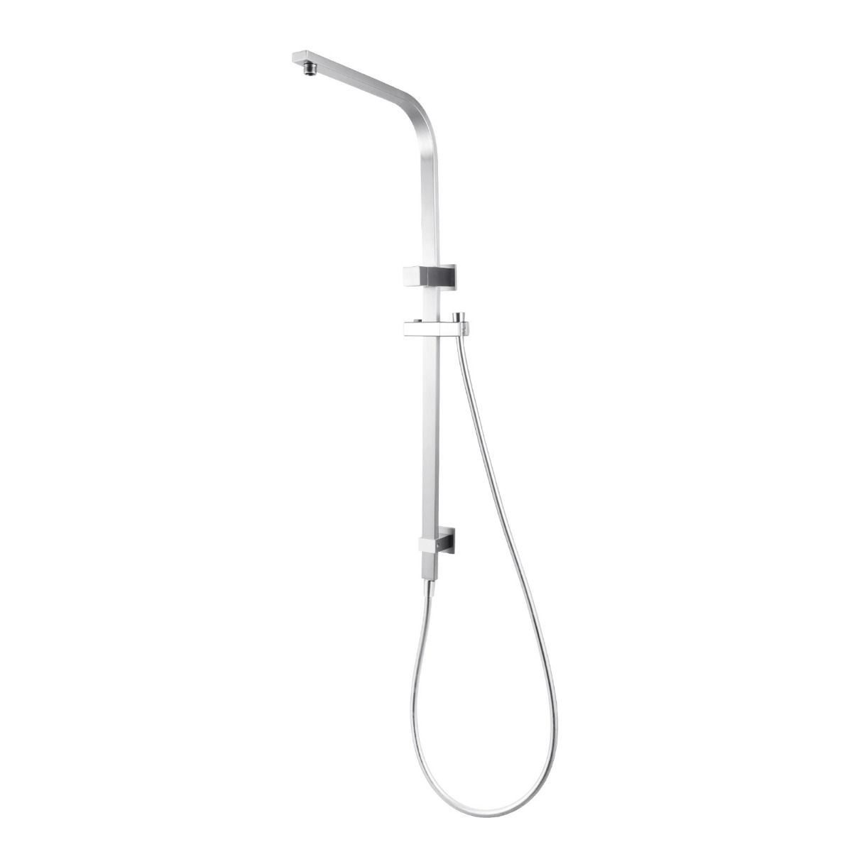10" Square Brushed Nickel Shower Station Top Water Inlet-YT Bathroom