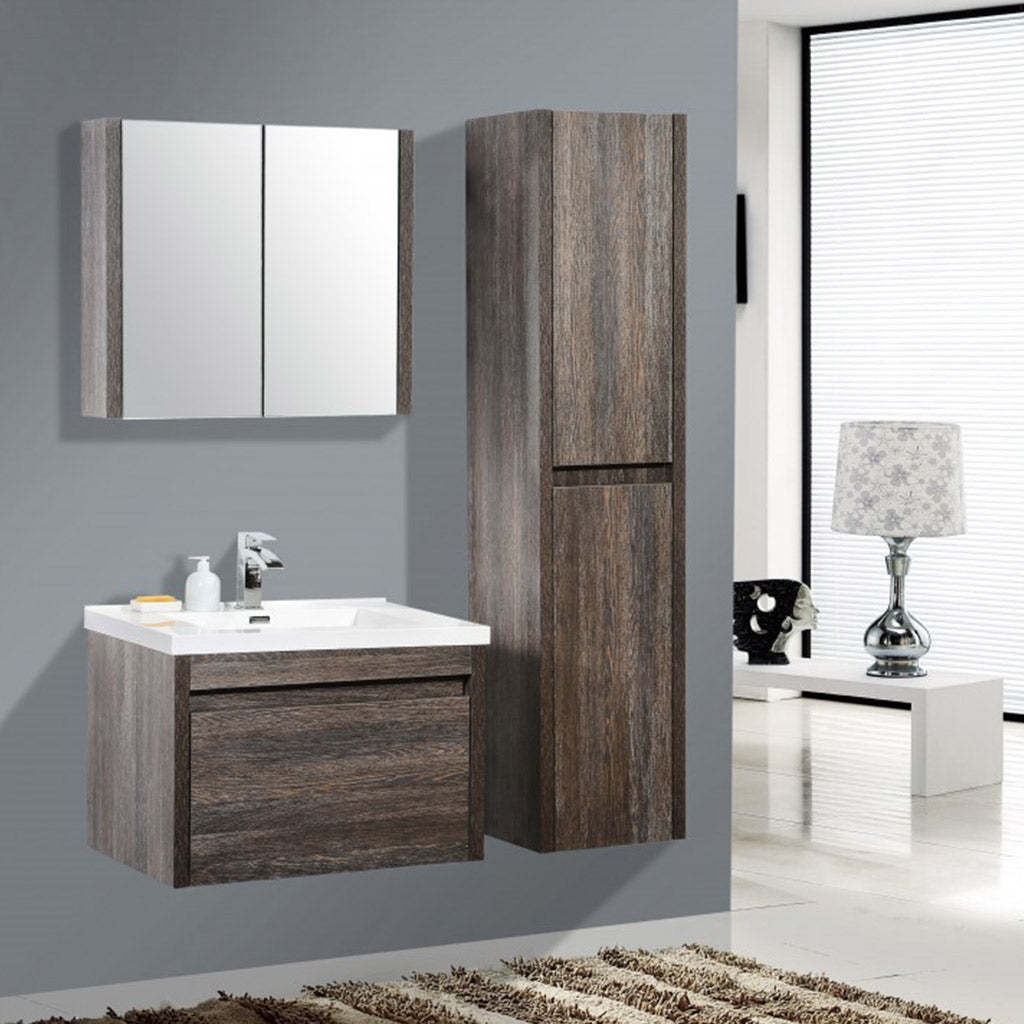 BelBagno Alexandra 1760mm Wall Hung Vanity Silver Oak Wall Mounted Side Cabinet with two doors-YT Bathroom