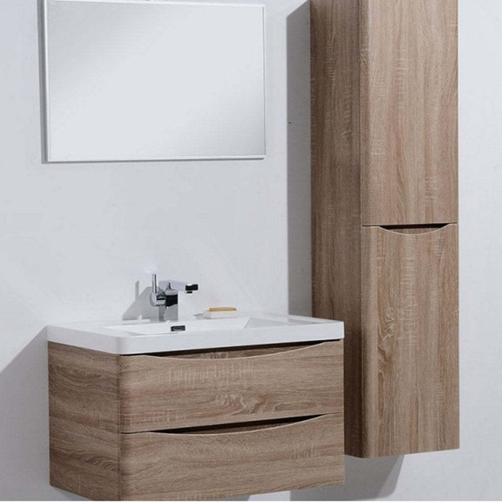 BelBagno ANCONA 900MM WALL HUNG WHITE OAK-YT Bathroom