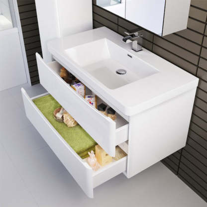 BelBagno ANCONA 900MM WALL HUNG GLOSS WHITE-YT Bathroom