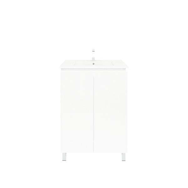 Unicasa Gloss White BIANCA 600mm Floor Standing Vanity-YT Bathroom