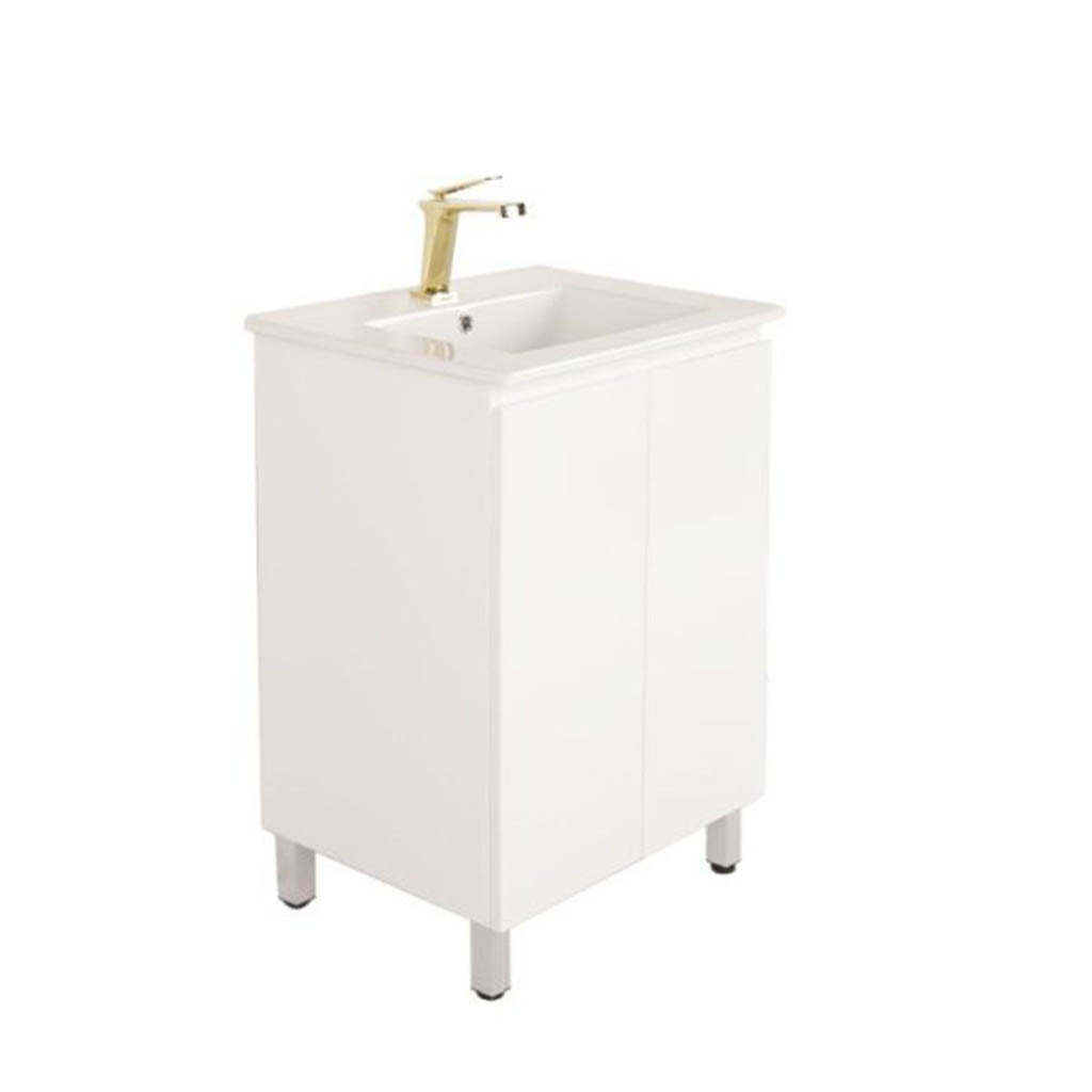 Unicasa Gloss White BIANCA 600mm Floor Standing Vanity-YT Bathroom