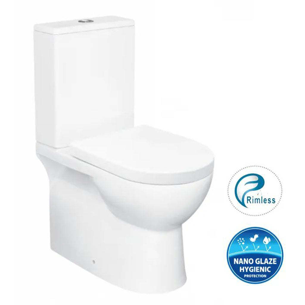 Inspire 650* 360 * 880mm Bathroom Rimless Back To Wall White Ceramic Toilet Suite-YT Bathroom
