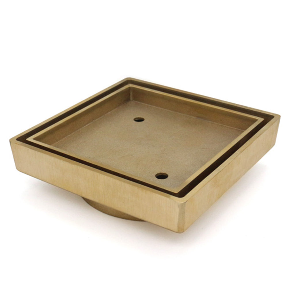 115*115*35mm Gold Smart Tile Insert Floor Waste Shower Grate Drain(88mm outlet)-YT Bathroom