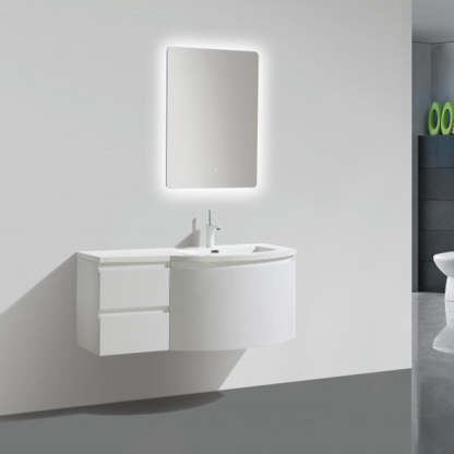 BelBagno Prospero 1200mm Wall Hung Vanity Glossy White Three Drawers One Tap Hole