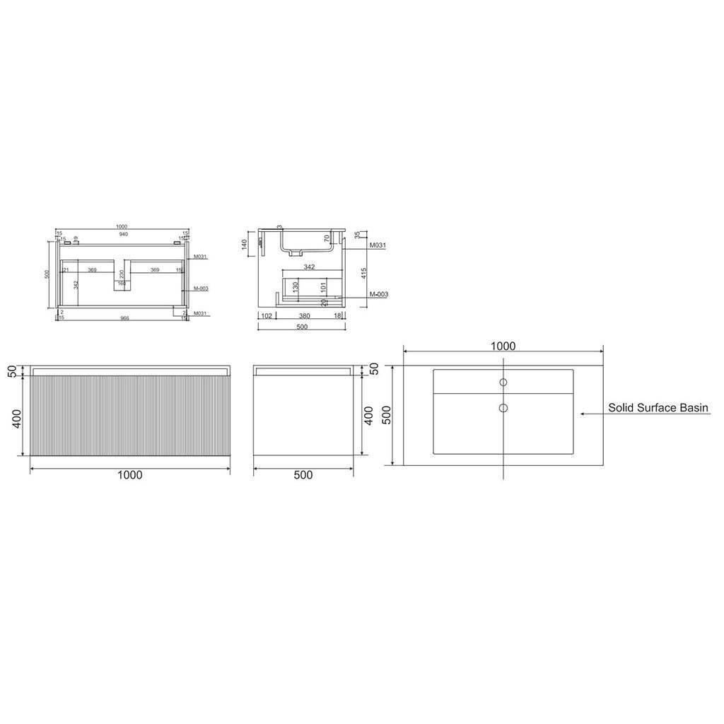 BelBagno Rimini 1000mm Potter Clayt Red Wall Hung Vanity With Marble Basin And One Draw-YT Bathroom