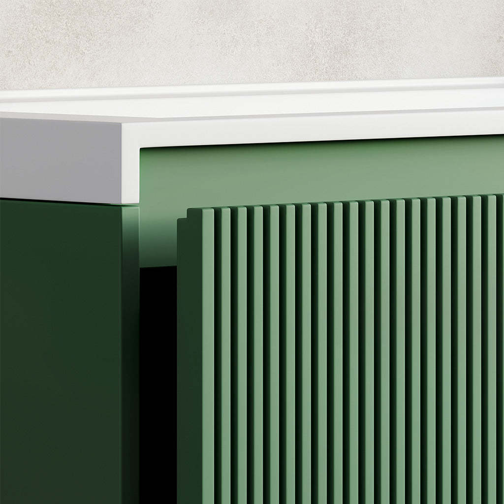 BelBagno Rimini 800mm Rain Forest Green Wall Hung Vanity With Marble Basin And One Draw-YT Bathroom