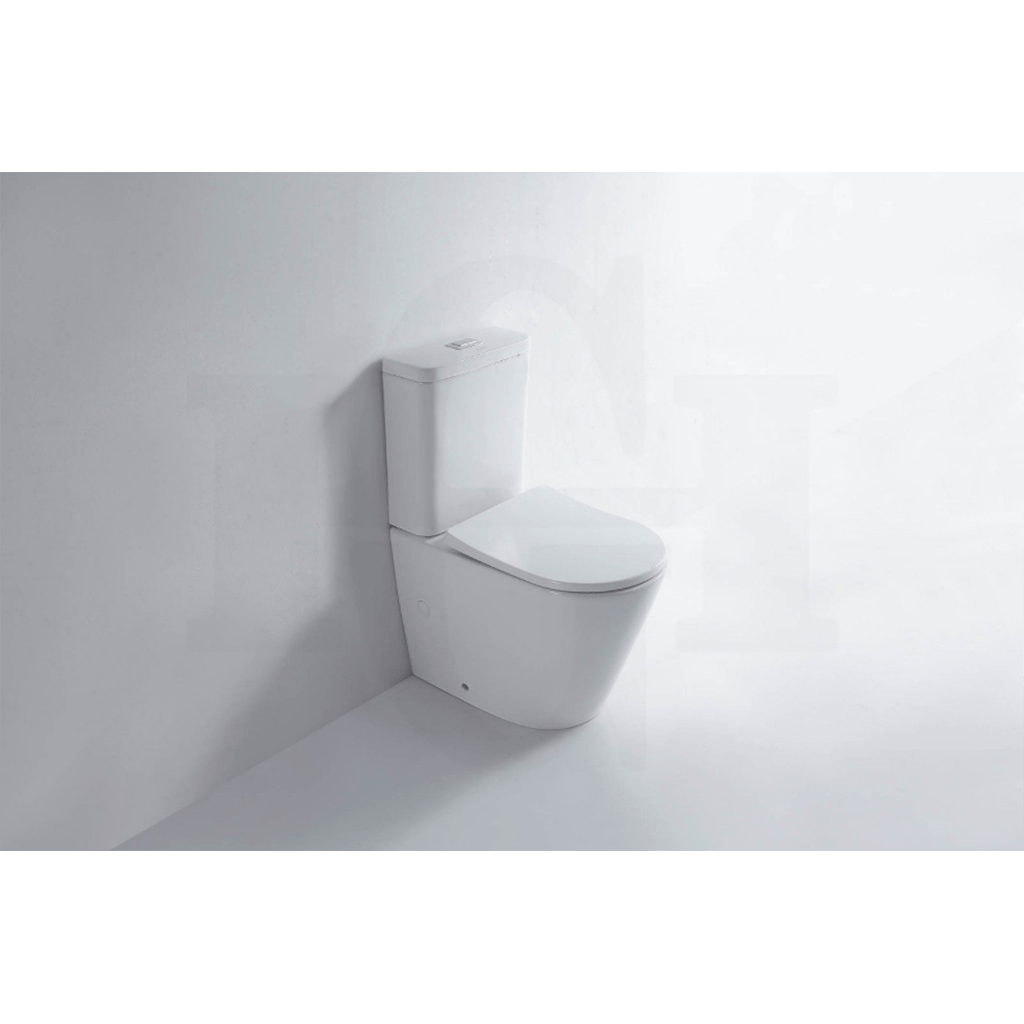 YT Round Short Projection Back To Wall Ceramic Toilet Suite Rimless 620x365x830mm-YT Bathroom