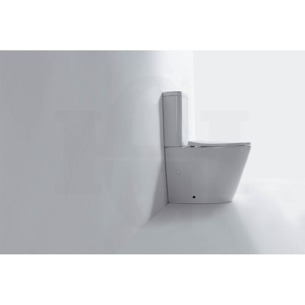 YT Round Short Projection Back To Wall Ceramic Toilet Suite Rimless 620x365x830mm-YT Bathroom