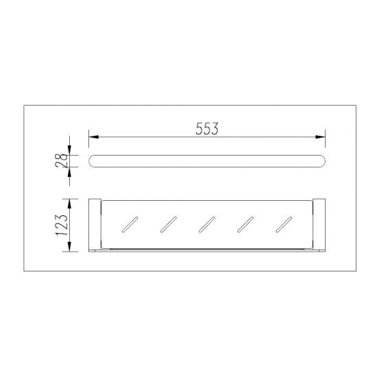 Bellino Matte Black Shower Shelf