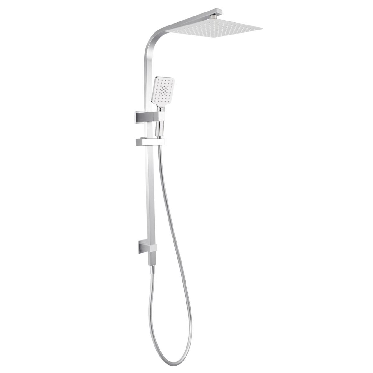 10" Square Brushed Nickel Shower Station Top Water Inlet-YT Bathroom