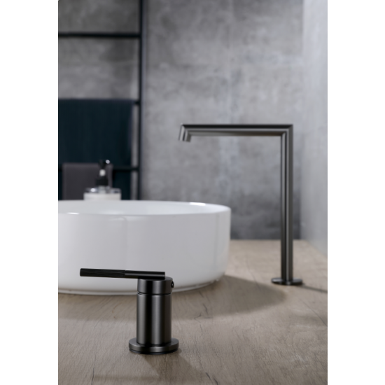 CADDENCE Series Brushed Gun Metal Grey Split Type Basin Mixer