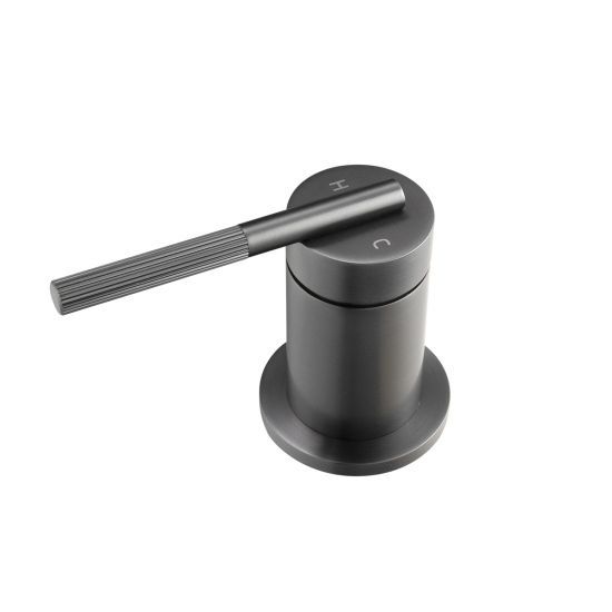 CADDENCE Series Brushed Gun Metal Grey Split Type Basin Mixer