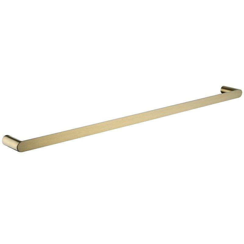 RUSHY Series Brushed Brass Single Towel Rail 800mm