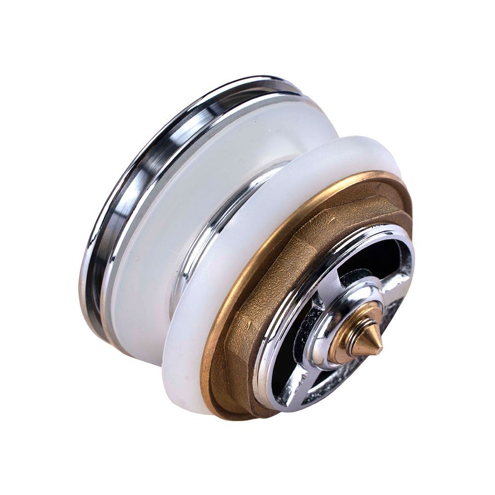 40mm Chrome Solid Brass Bathtub Mushroom Pop Up Waste Drain NO Overflow-YT Bathroom