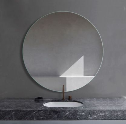 Bevel Edge Round Mirrors