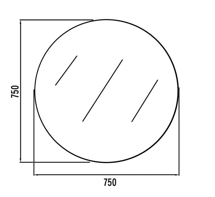 Bevel Edge Round Mirrors