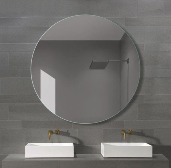 Bevel Edge Round Mirrors