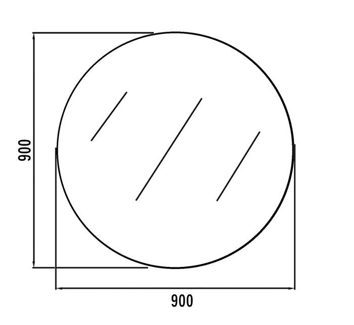 Bevel Edge Round Mirrors