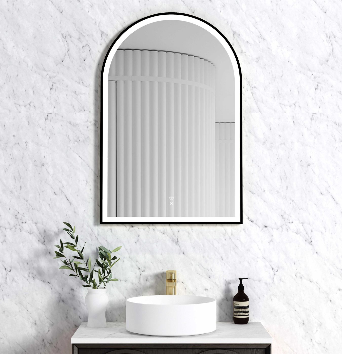 Archie Metal Frame LED Mirror