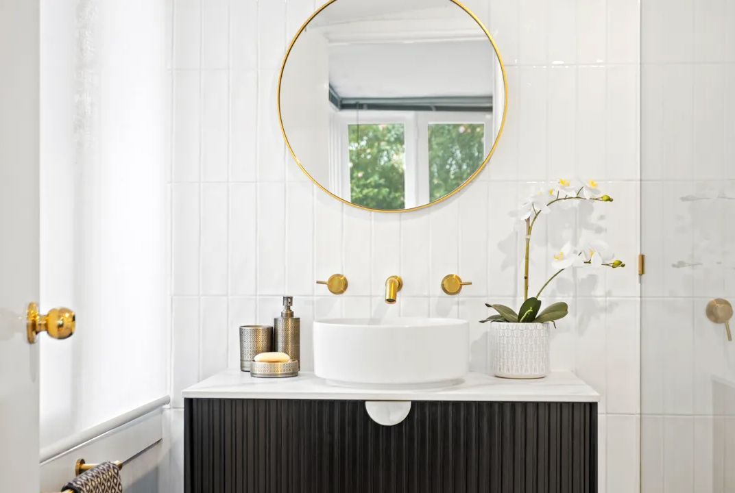 Otti Marlo Matte Black Wall Hung Vanity