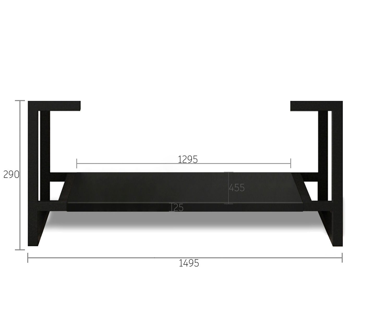 Leg For Marlo Matte Black Vanity
