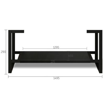 Leg For Marlo Matte Black Vanity