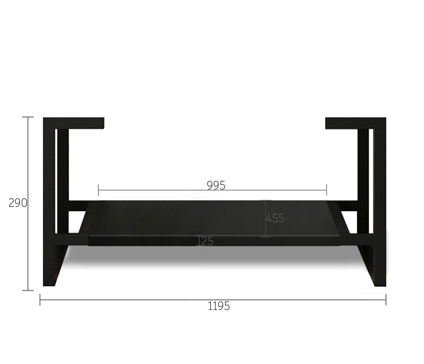 Leg For Marlo Matte Black Vanity