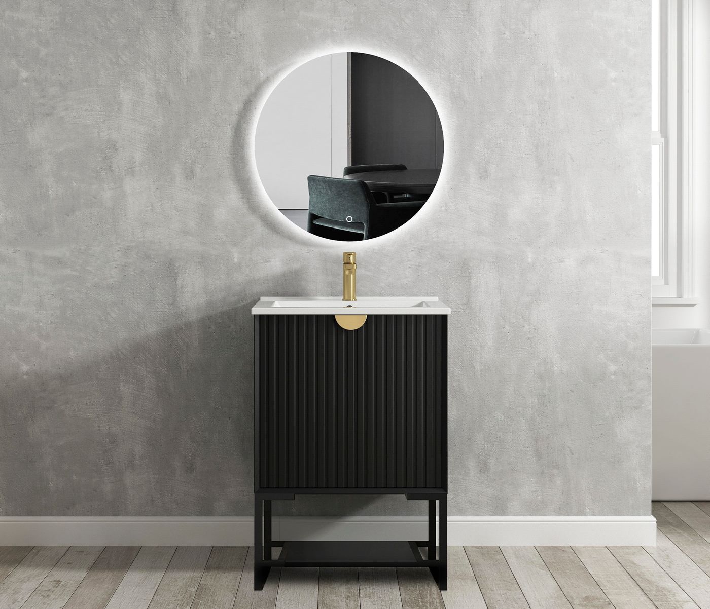 Leg For Marlo Matte Black Vanity