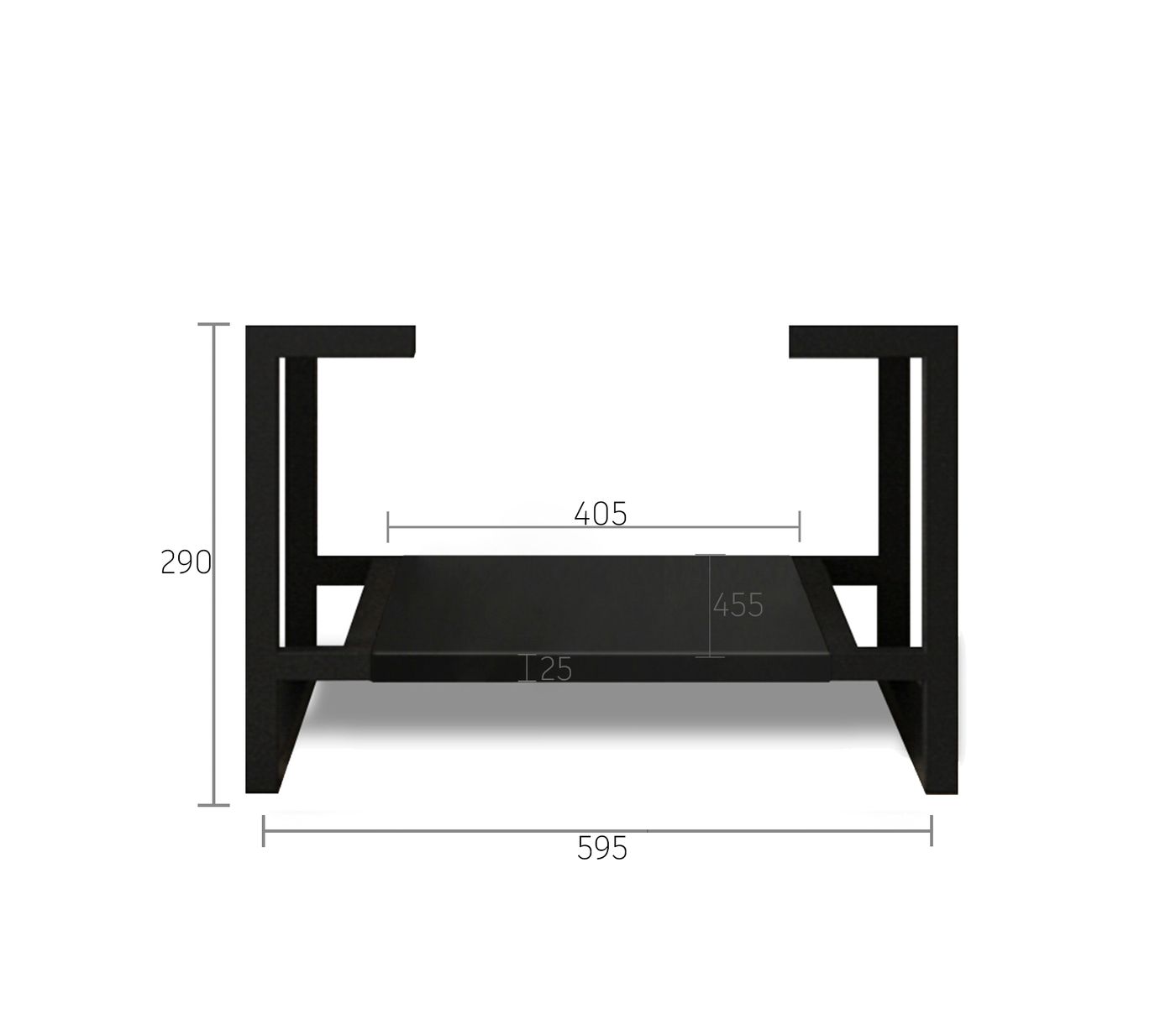 Leg For Marlo Matte Black Vanity