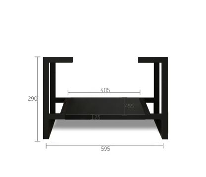 Leg For Marlo Matte Black Vanity