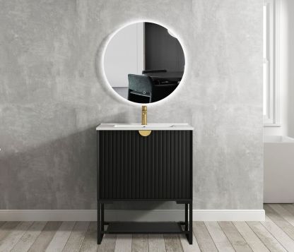 Leg For Marlo Matte Black Vanity