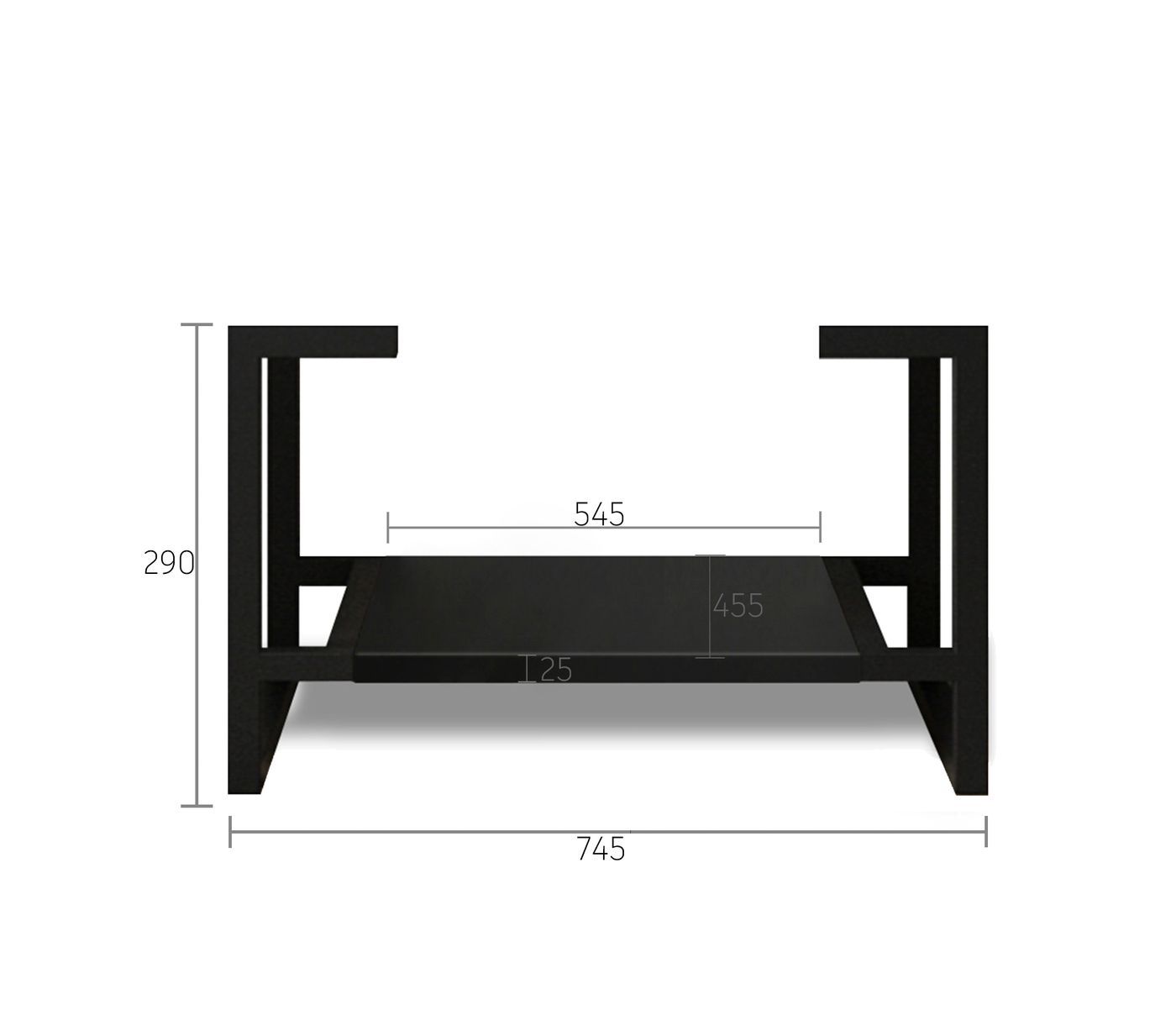 Leg For Marlo Matte Black Vanity