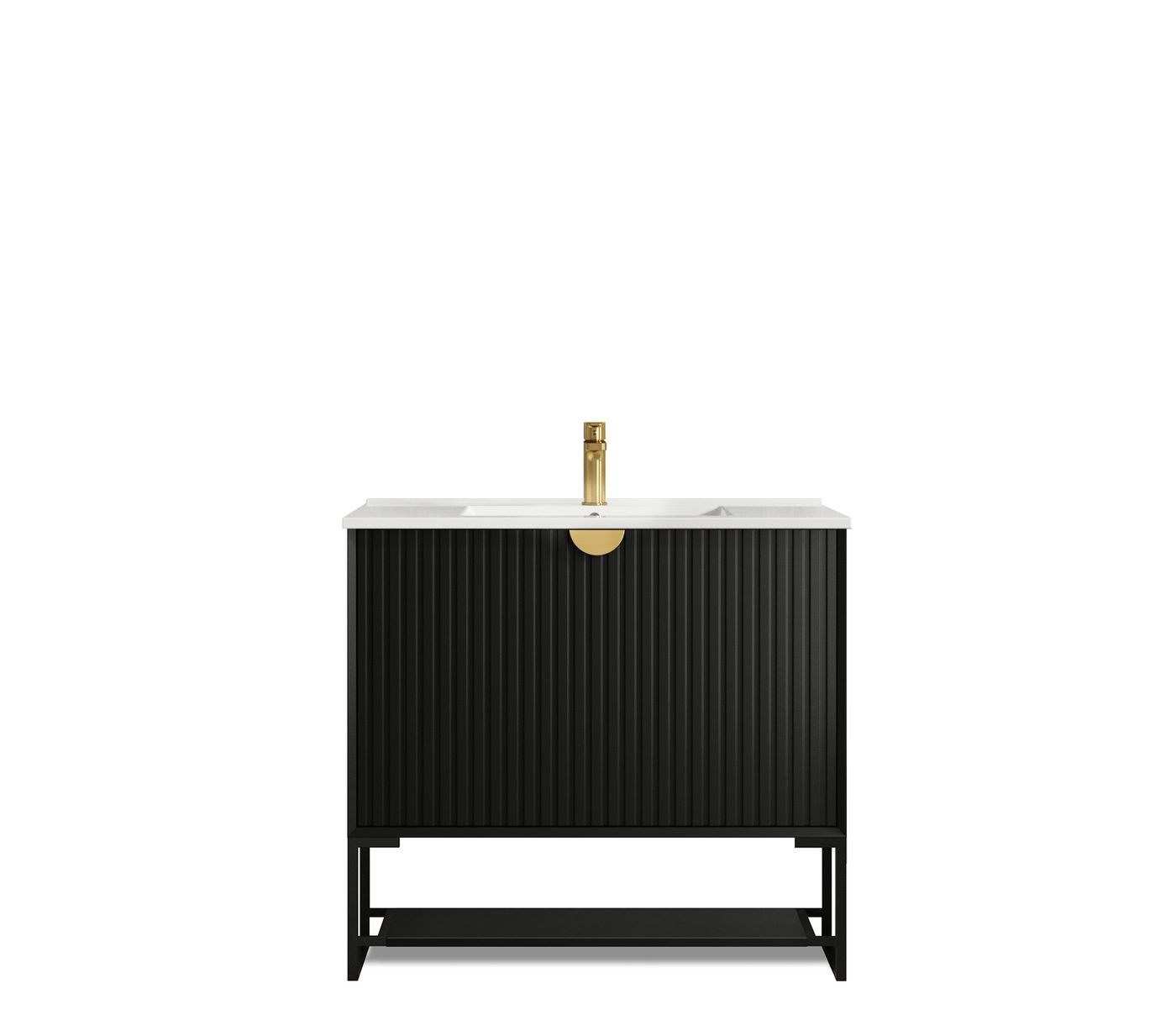 Leg For Marlo Matte Black Vanity
